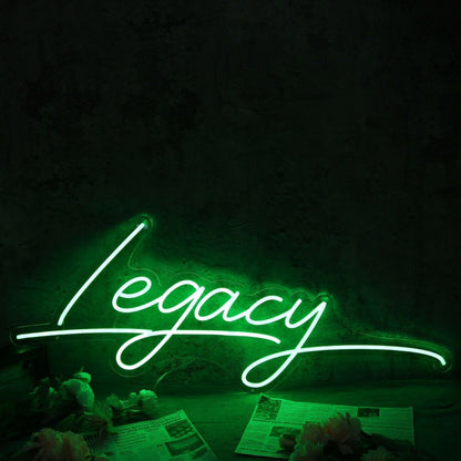 Legacy Green Led Neon Sign - Shineneon