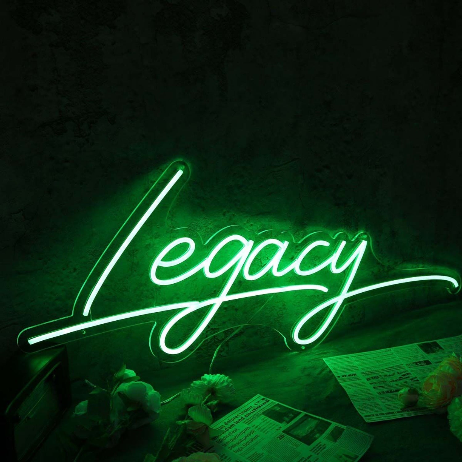 Legacy Green Led Neon Sign - Shineneon