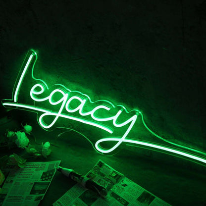 Legacy Green Led Neon Sign - Shineneon