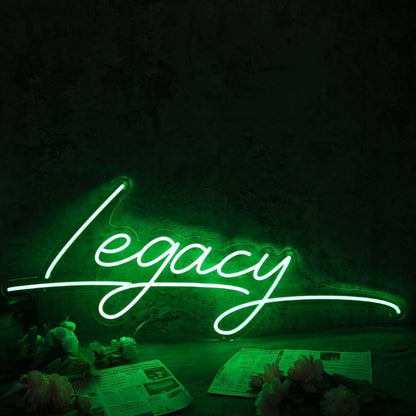 Legacy Green Led Neon Sign - Shineneon