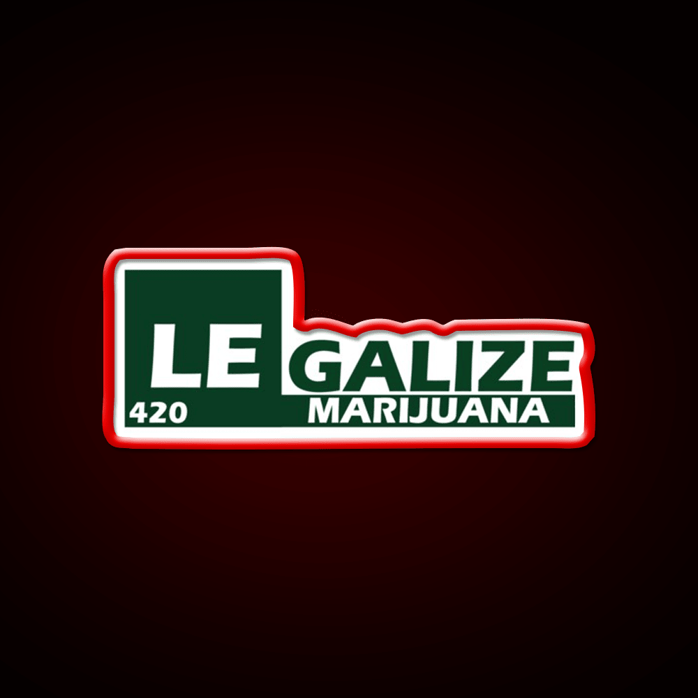 Legalize 420 Hemp Inspired Green Leaf Led Neon Sign Rgb Color - Shineneon