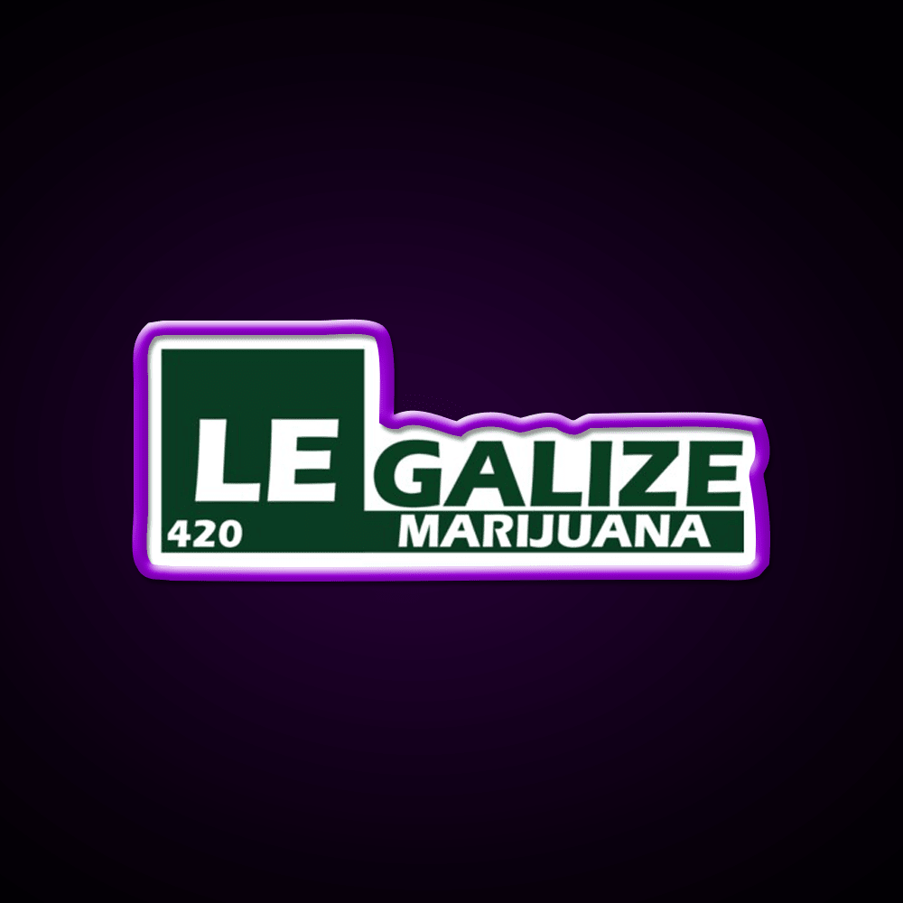 Legalize 420 Hemp Inspired Green Leaf Led Neon Sign Rgb Color - Shineneon