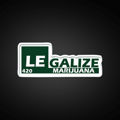 Legalize 420 Hemp Inspired Green Leaf Led Neon Sign Rgb Color - Shineneon