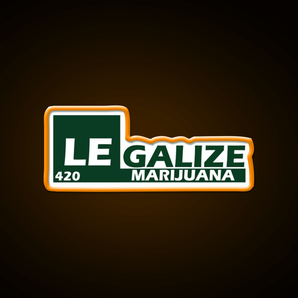 Legalize 420 Hemp Inspired Green Leaf Led Neon Sign Rgb Color - Shineneon