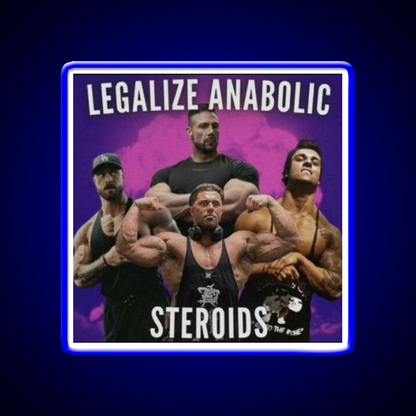 Legalize Anabolic Steroids Gym Fitness Led Neon Sign Rgb Color