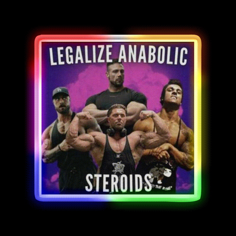 Legalize Anabolic Steroids Gym Fitness Led Neon Sign Rgb Color