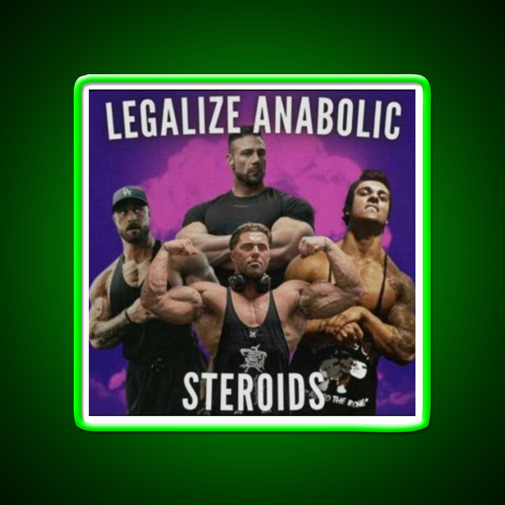 Legalize Anabolic Steroids Gym Fitness Led Neon Sign Rgb Color