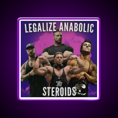 Legalize Anabolic Steroids Gym Fitness Led Neon Sign Rgb Color