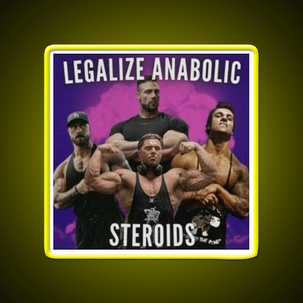 Legalize Anabolic Steroids Gym Fitness Led Neon Sign Rgb Color