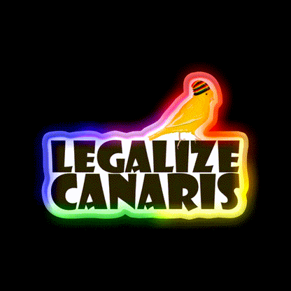 Legalize Canaris Hemp Inspired Green Leaf Led Neon Sign Rgb Color - LED neon sign close-up detail