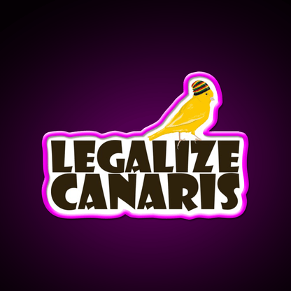 Legalize Canaris Hemp Inspired Green Leaf Led Neon Sign Rgb Color - Shineneon