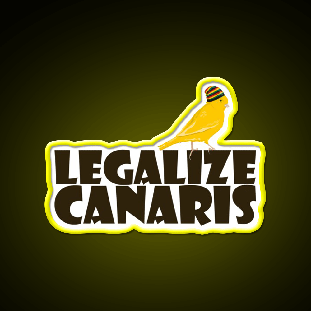 Legalize Canaris Hemp Inspired Green Leaf Led Neon Sign Rgb Color - Shineneon
