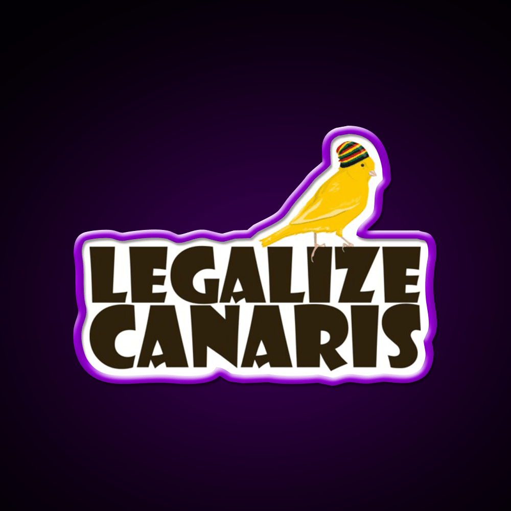 Legalize Canaris Hemp Inspired Green Leaf Led Neon Sign Rgb Color - Shineneon