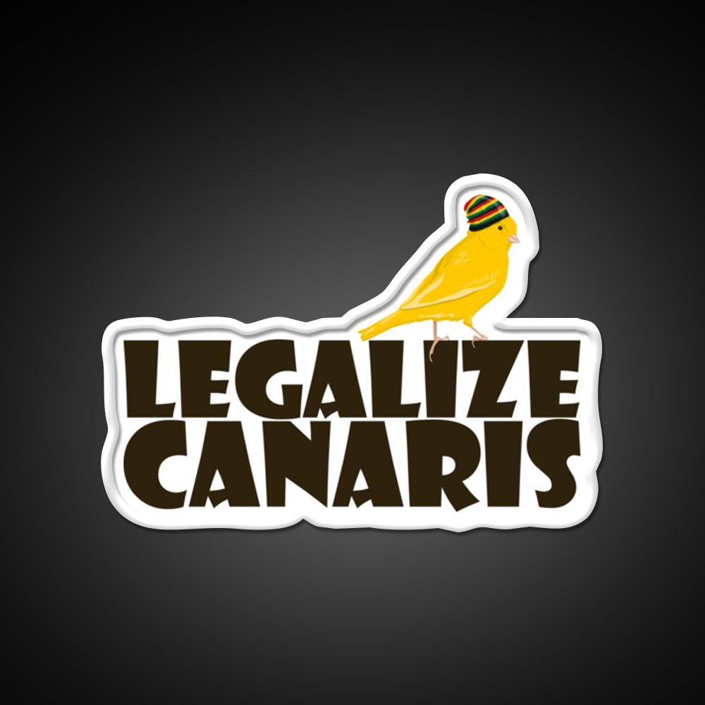 Legalize Canaris Hemp Inspired Green Leaf Led Neon Sign Rgb Color - LED neon sign view 11