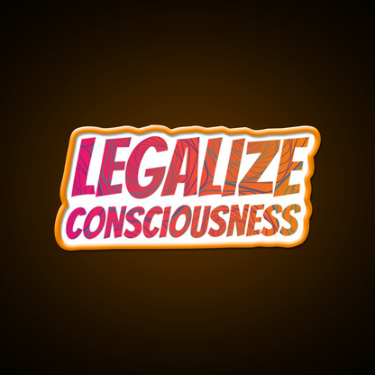 Legalize Consciousness Hemp Inspired Green Leaf Led Neon Sign Rgb Color - LED neon sign view 6