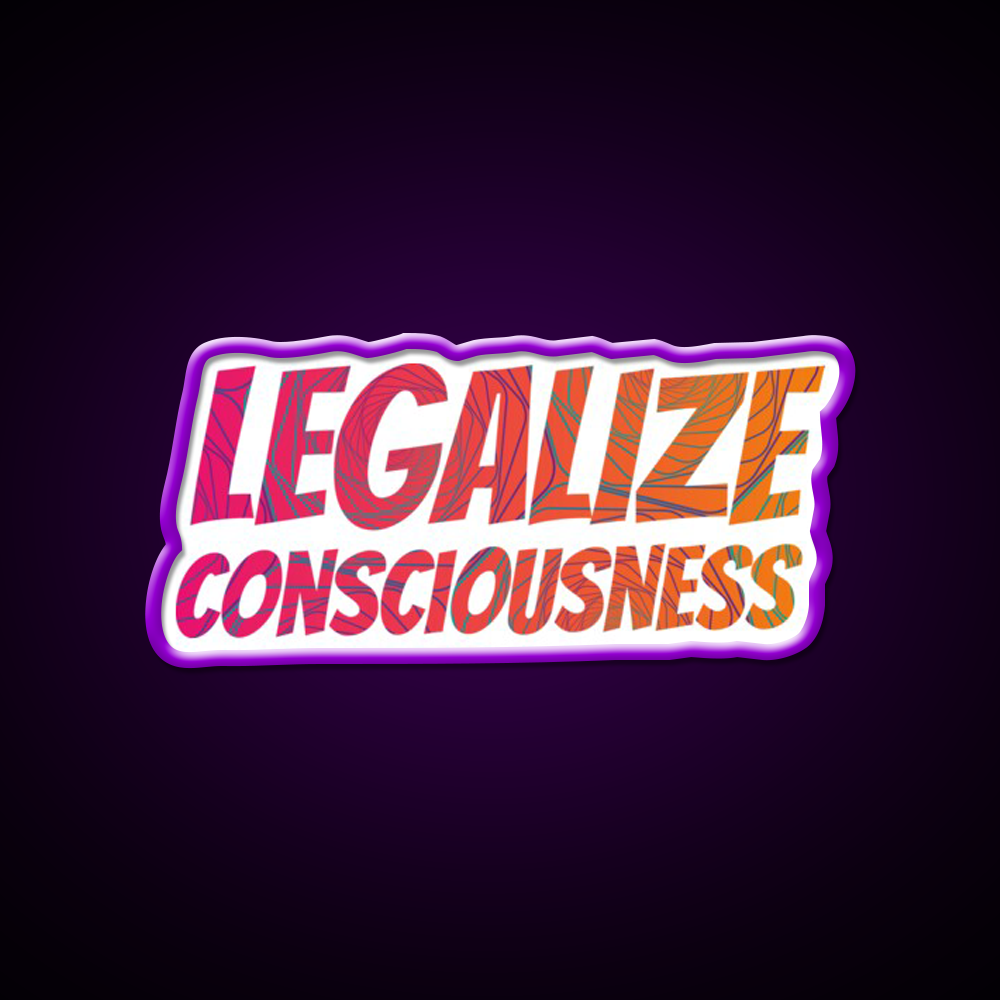 Legalize Consciousness Hemp Inspired Green Leaf Led Neon Sign Rgb Color - LED neon sign view 9