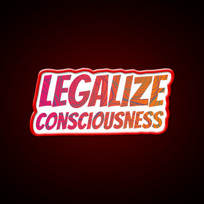 Legalize Consciousness Hemp Inspired Green Leaf Led Neon Sign Rgb Color - Shineneon