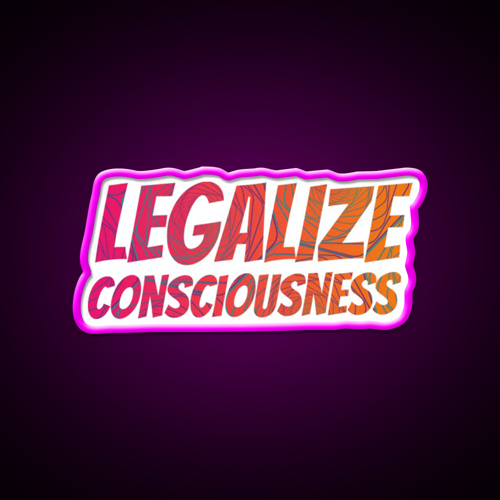 Legalize Consciousness Hemp Inspired Green Leaf Led Neon Sign Rgb Color - Shineneon