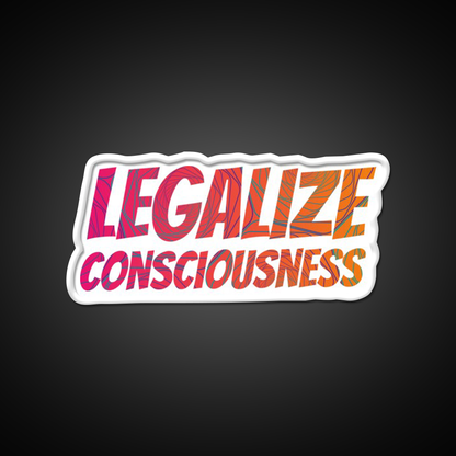 Legalize Consciousness Hemp Inspired Green Leaf Led Neon Sign Rgb Color - LED neon sign view 11