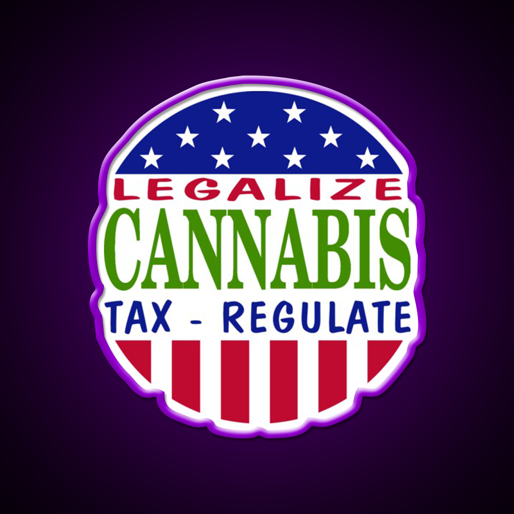Legalize Hemp Inspired Green Leaf Led Neon Sign Rgb Color - LED neon sign view 9