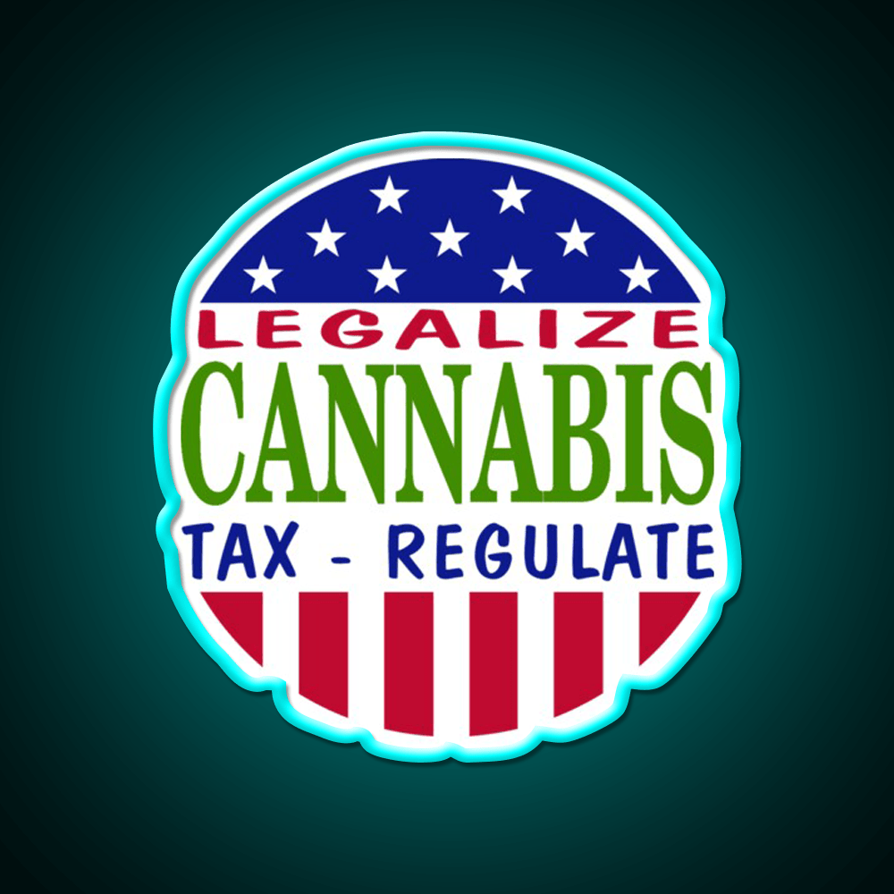 Legalize Hemp Inspired Green Leaf Led Neon Sign Rgb Color - Shineneon