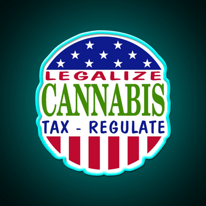 Legalize Hemp Inspired Green Leaf Led Neon Sign Rgb Color - Shineneon