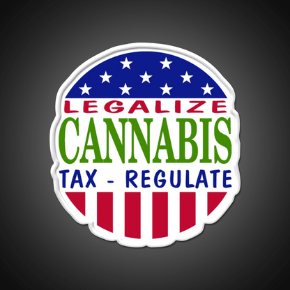 Legalize Hemp Inspired Green Leaf Led Neon Sign Rgb Color - Shineneon