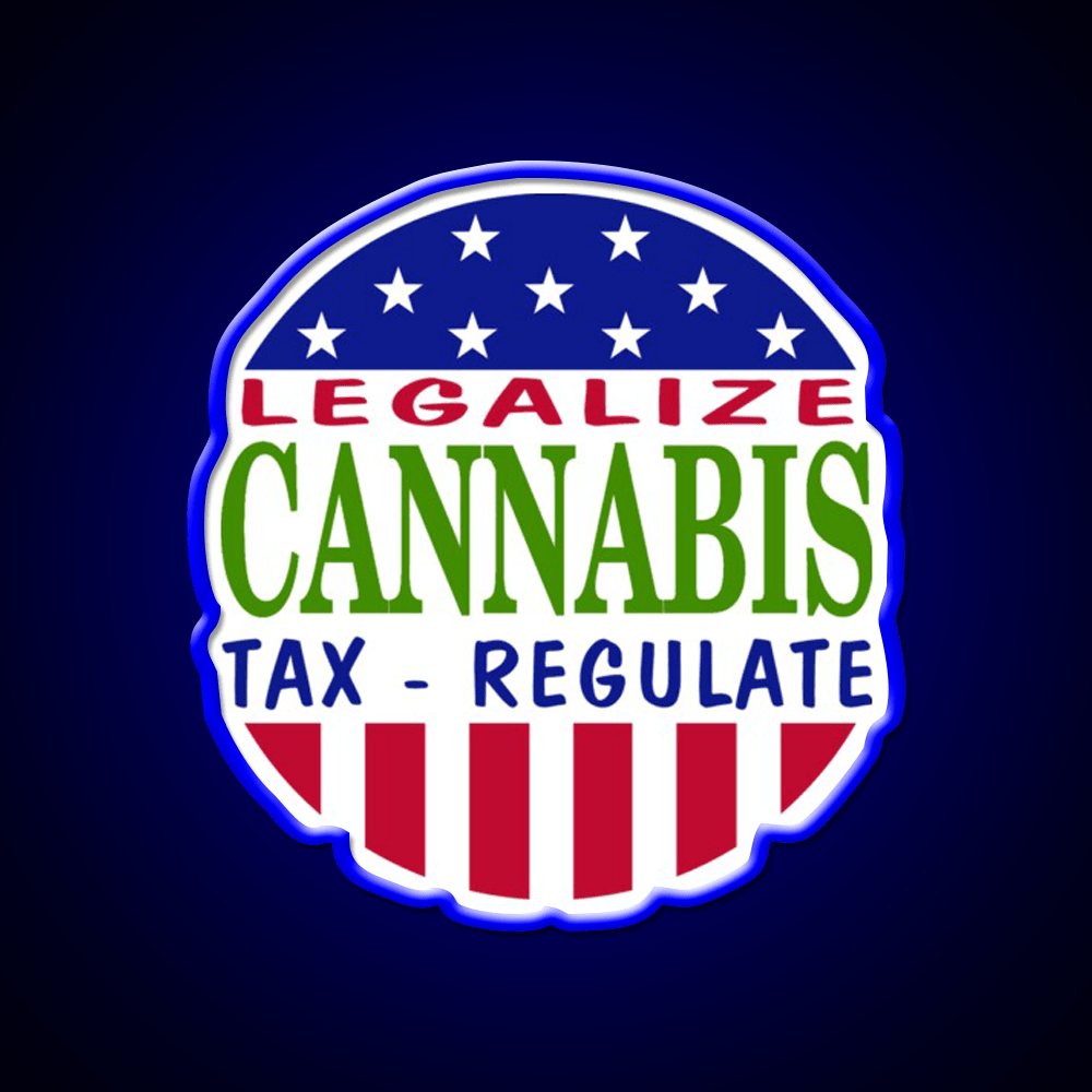 Legalize Hemp Inspired Green Leaf Led Neon Sign Rgb Color - Shineneon