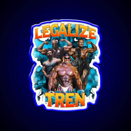 Legalize Tren 2 Gym Fitness Led Neon Sign Rgb Color