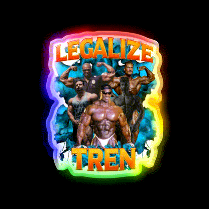 Legalize Tren 2 Gym Fitness Led Neon Sign Rgb Color