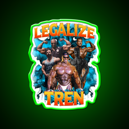 Legalize Tren 2 Gym Fitness Led Neon Sign Rgb Color