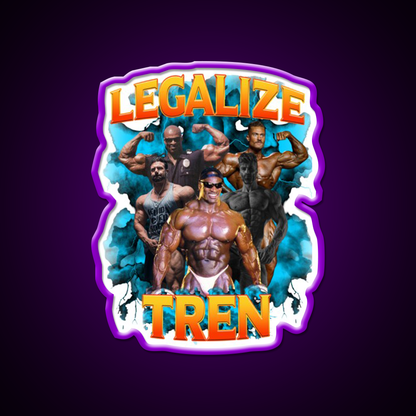 Legalize Tren 2 Gym Fitness Led Neon Sign Rgb Color