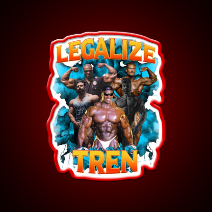 Legalize Tren 2 Gym Fitness Led Neon Sign Rgb Color