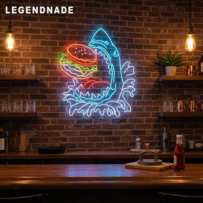 Legendnade Burgers Wall Decor LED Neon Sign - 02 High-Converting Product Image