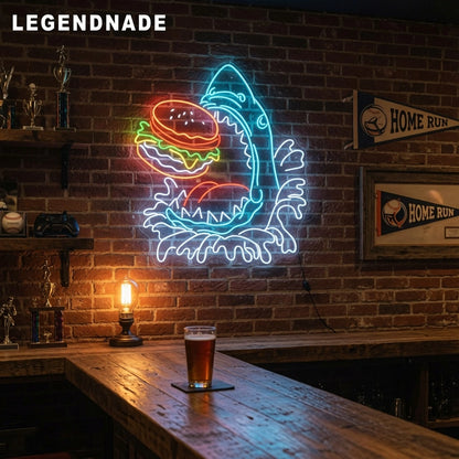Legendnade Burgers Wall Decor LED Neon Sign - 03 Real Lifestyle Scene