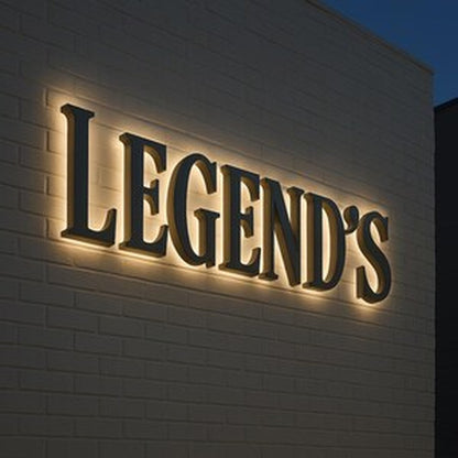 Legends 3D Backlit Channel Letters Led Light Sign