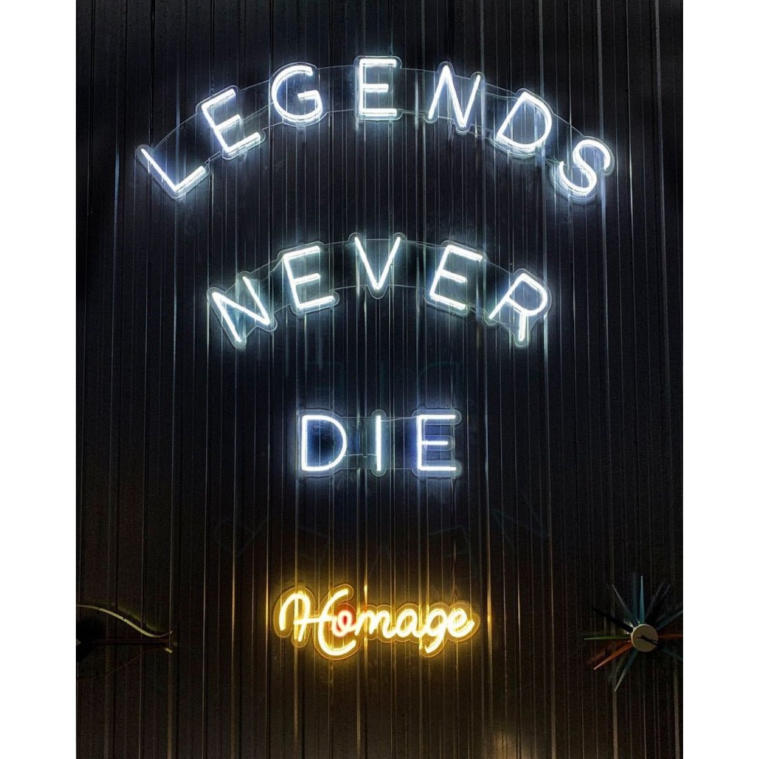 Legends Never Die Homage Led Sign Business Neon Sign - Shineneon