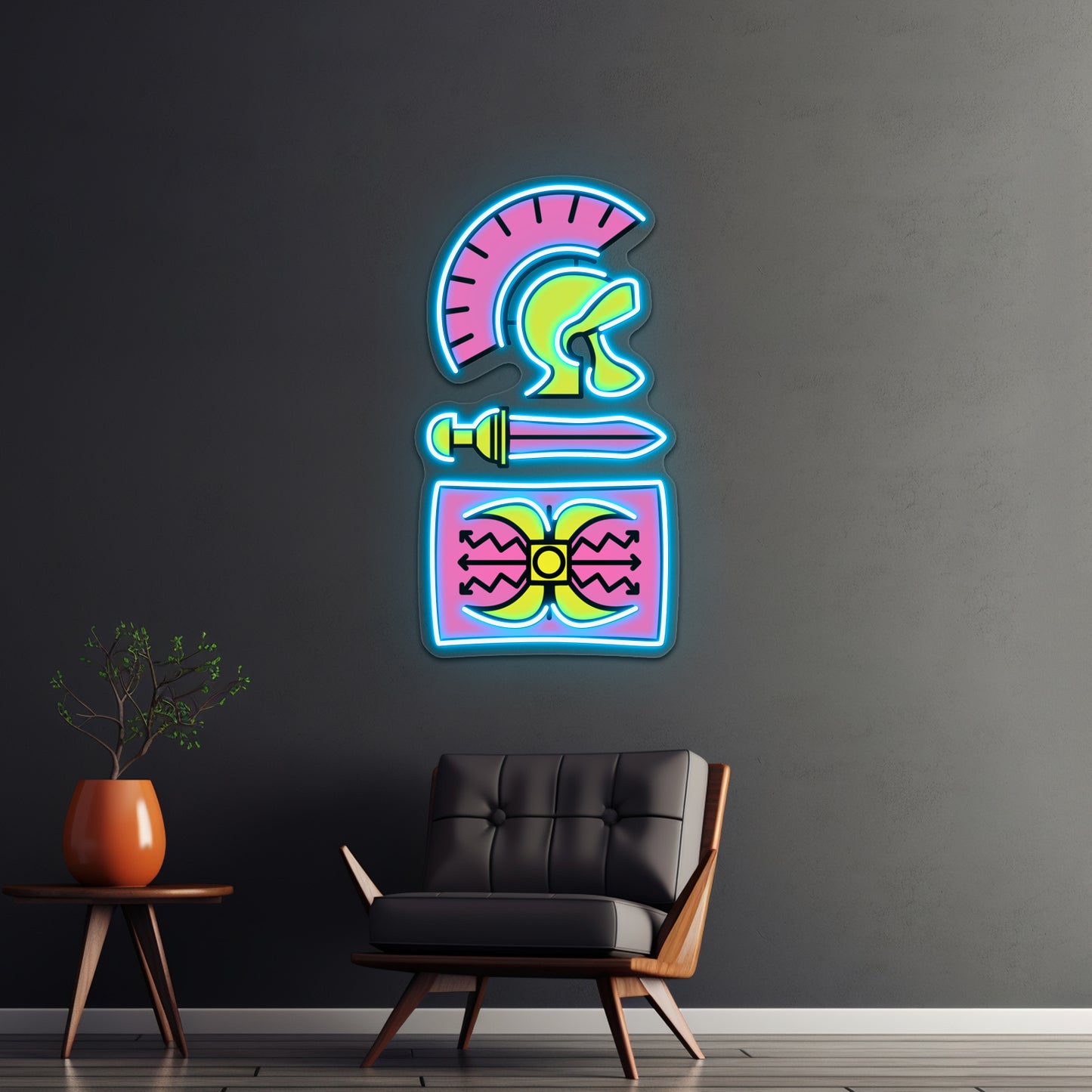 Legionary Pop Pattern Artwork Neon Light Signs Custom