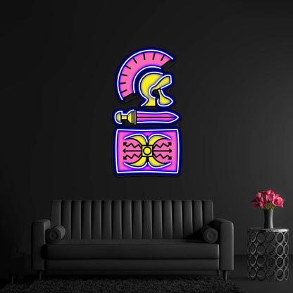 Legionary Pop Pattern Artwork Neon Light Signs Custom