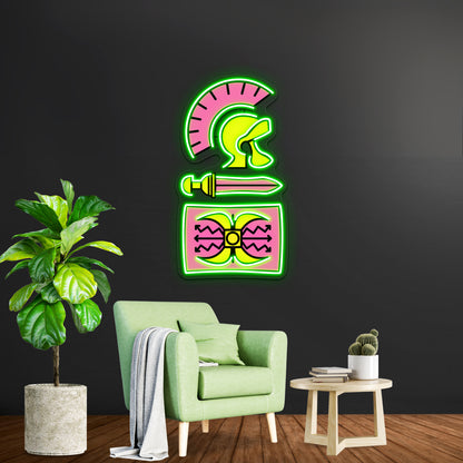 Legionary Pop Pattern Artwork Neon Light Signs Custom - LED neon sign view 9