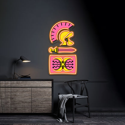 Legionary Pop Pattern Artwork Neon Light Signs Custom - LED neon sign view 6
