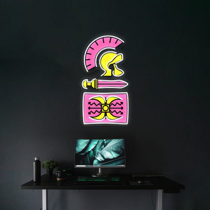 Legionary Pop Pattern Artwork Neon Light Signs Custom - LED neon sign view 8
