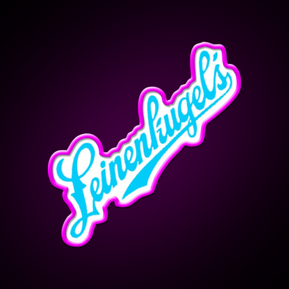 Leinenkugels Beer Blue Beer Bar Decor Led Neon Sign Rgb Color - Neon sign mounted on wall in room