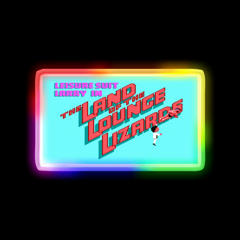 Leisure Suit Larry Ega Man Cave Bar Led Neon Sign Rgb Color