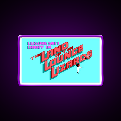 Leisure Suit Larry Ega Man Cave Bar Led Neon Sign Rgb Color
