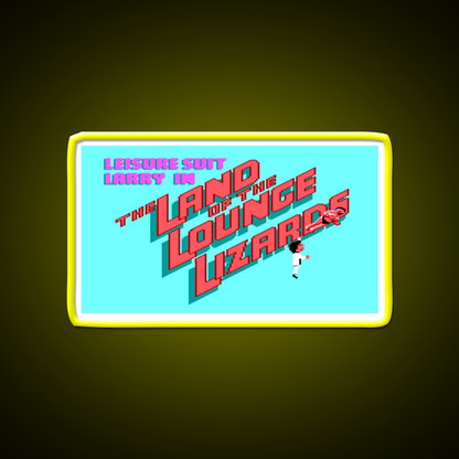 Leisure Suit Larry Ega Man Cave Bar Led Neon Sign Rgb Color