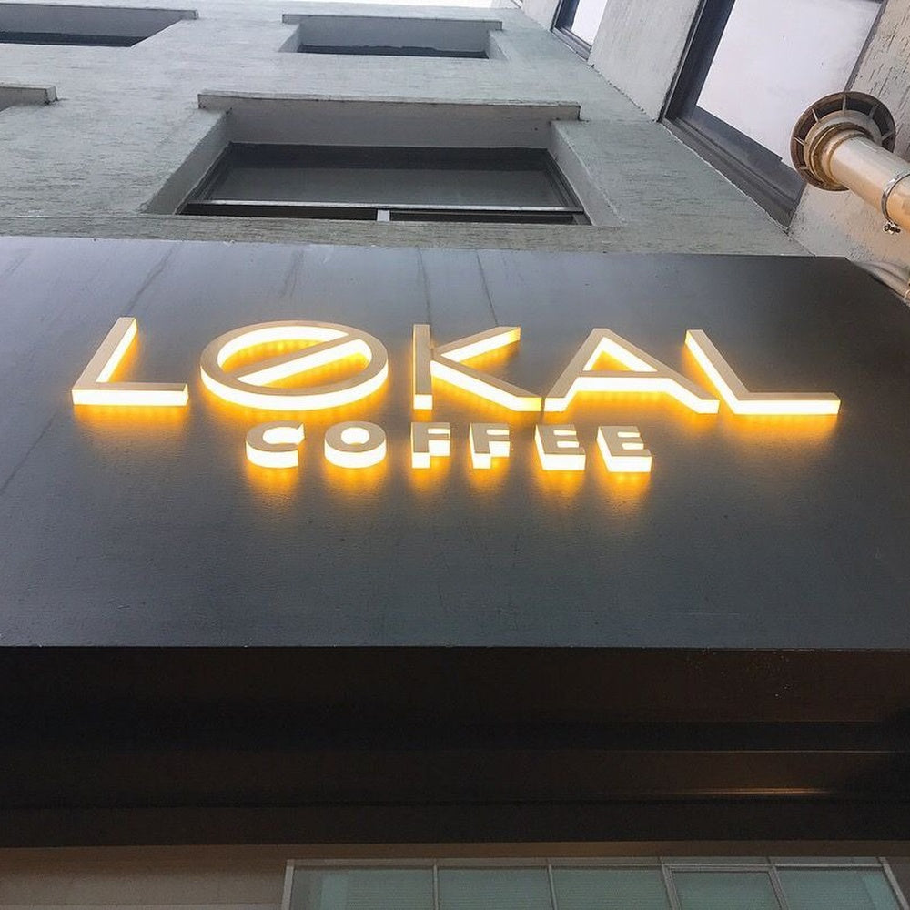 Lekal Coffee 3D Backlit Channel Letters Led Light Sign