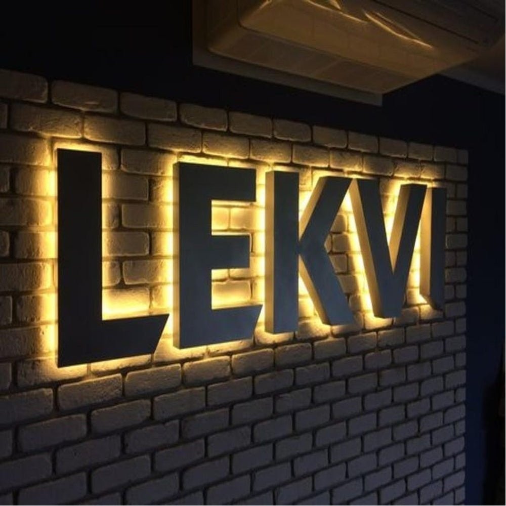 Lekvi 3D Backlit Channel Letters Led Light Sign - Shineneon