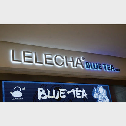 Lelecha Blue Tea 3D Backlit Channel Letters Led Light Sign - Shineneon