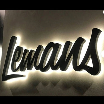 Lemans 3D Backlit Channel Letters Led Light Sign - Shineneon